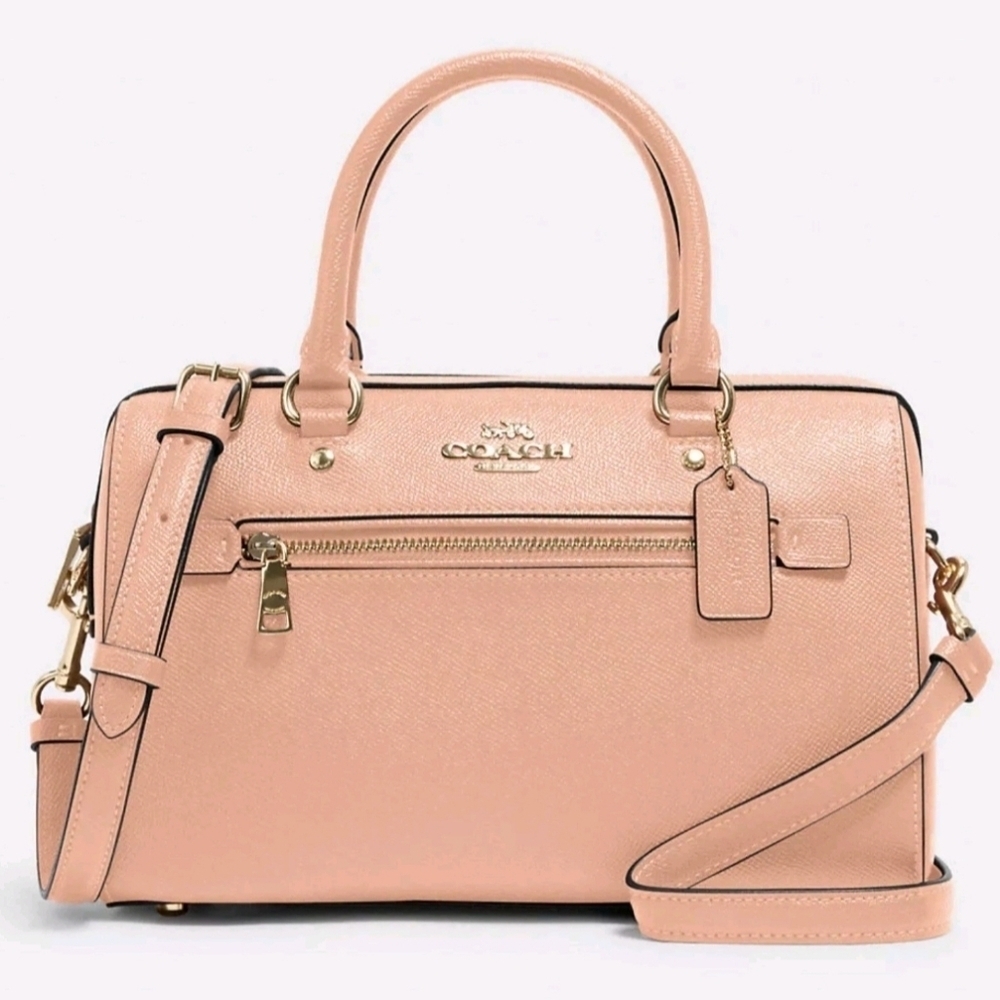 💛🔹️COACH🔹️ Women's Leather Rowan Satchel Handbag Color:  Faded Blush  NWOT - Picture 7 of 11